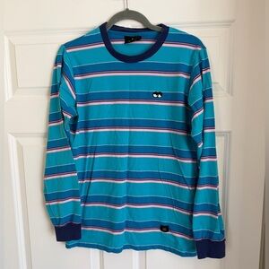 Lazy Oaf Men’s Striped Crewneck Small